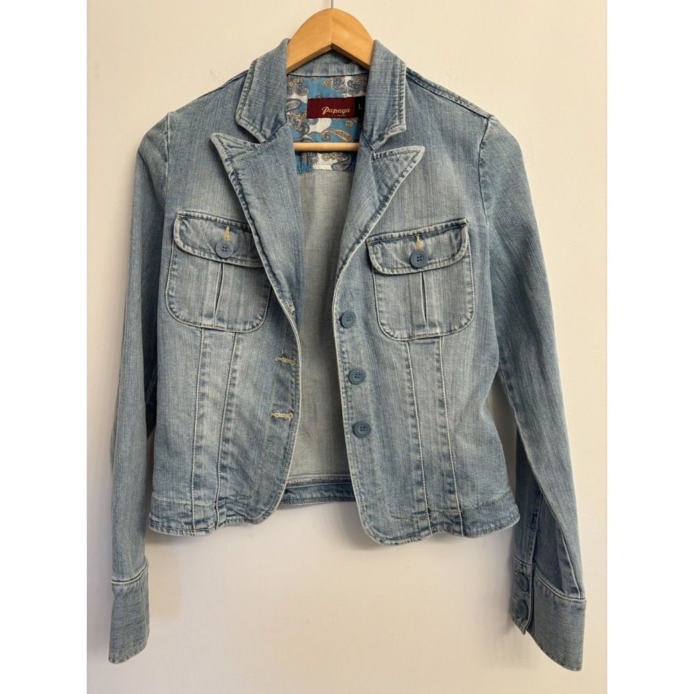 Papaya USA Brand Women's Size L Jean Jacket